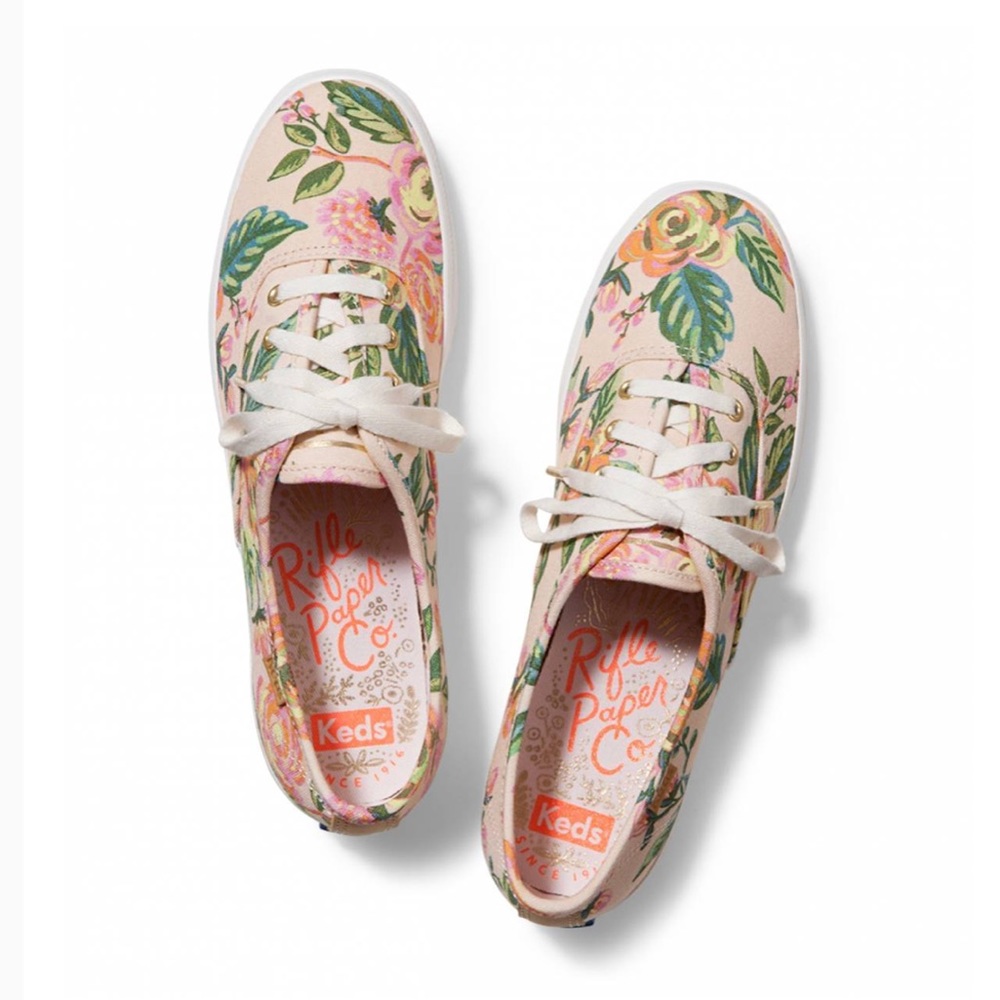 Anthropologie Rifle Paper Champion Sneakers
